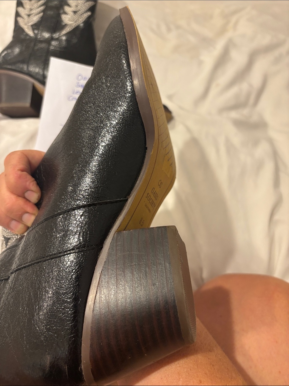 Oasis Society Sophira Faux leather cowboy boots - Picture 4 of 4